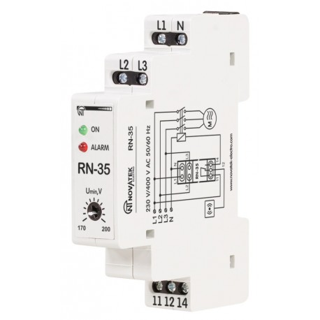 Przekaźnik czujnik kolejności zaniku faz RN-35